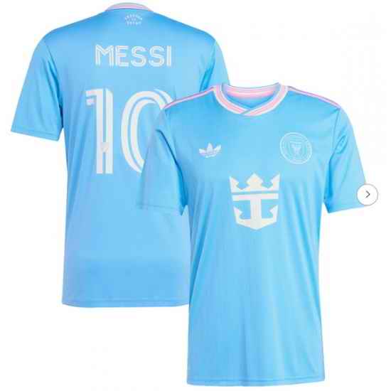 Men's Inter Miami CF Lionel Messi adidas Originals Blue 2025 Third Replica Player Jersey